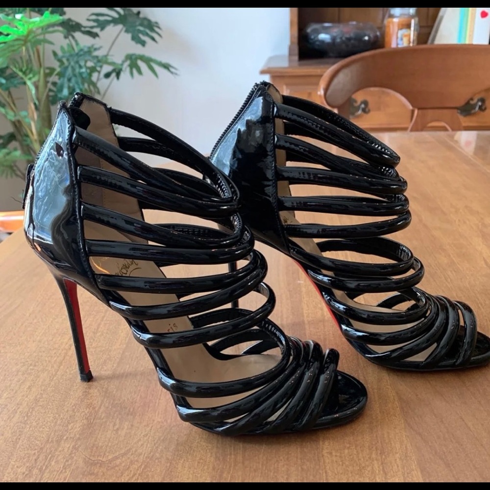 ❌Sold❌Christian Louboutin Black Gladiator